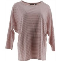 AnyBody Cozy Knit Striped Dolman Sleeve Top S NEW A302404 - £13.74 GBP