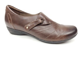 Dansko Womens Franny Clogs Shoes Brown Leather Hook &amp; Loop EU 39 US 8.5-9 - $29.95