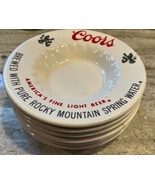 6  Vintage Coors 6&quot; Ashtray America&#39;s Fine Light Beer- Rocky Mountain  S... - $14.74