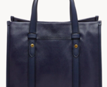 Fossil Kingston Satchel Dark Blue Leather &amp; Suede SHB3046545 NWT $230 Re... - £82.80 GBP