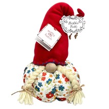 Molly Hatch Plush Gnome Pumpkin Thanksgiving Christmas Fall Autumn Holiday - £46.97 GBP