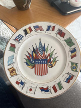 Old Glory and Her Allies - WWI Plate K. T. &amp; K. China - £37.56 GBP