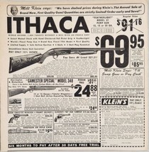 1955 Print Ad Ithaca Shotguns &amp; H&amp;R Gamester Rifles Klein&#39;s Chicago,Illi... - £12.16 GBP