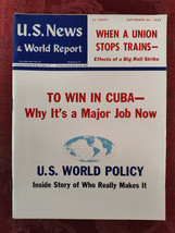 U S NEWS World Report Magazine September 24 1962 Dared by Khrushchev To Win CUBA - £11.24 GBP