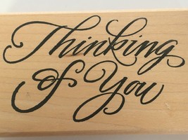 DeNami Design Thinking of You Mounted Rubber Stamp Card Making Crafter Craft Lrg - £9.56 GBP