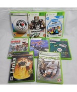 8 Xbox 360 Games Lot Tiger PGA13 Pac Squad WWII Pro Bass Top Spin2 Madden12 - $46.45
