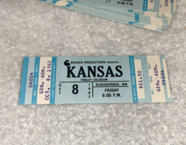 KANSAS ORIGINAL UNUSED 1982 CONCERT TICKET TINGLEY COLISEUM Mike Reno Pa... - £4.69 GBP