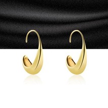 FOXANRY Silver Color C Shape Earrings for Women Couples New Fashion Simple Geome - £7.41 GBP