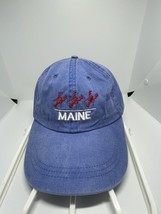Maine hat with Lobster Blue Dad Cap Strap back - $17.79