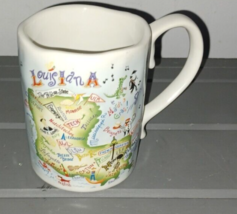Catstudio Louisiana LA Coffee Mug Geography Collection Tin New Orleans C... - $18.99