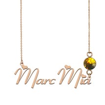 Tree name necklace, Erik necklace name, MarcMia Name Necklace Best Christmas Gif - £13.53 GBP