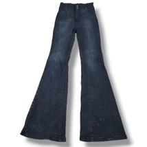We The Free Jeans Size 27 W24xL33 Free People Flared Jeans Flare Leg Jeans Faded - £29.51 GBP