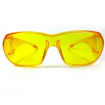 1X Yellow Lens Sunglasses Glasses Cover Sport Uv400 Eyewear Safety Night... - $19.99