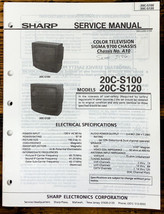 Sharp 20C-S100 S120 TV / Television Service Manual *Original* - $19.77
