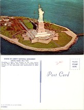New York(NY) Liberty Island Statue of Liberty National Monument Vintage Postcard - £7.43 GBP
