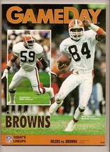 1991 NFL Program Nov 17th Browns @ Oilers - $9.46