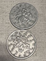 2-1922 Czechoslavakia 50 Haleru - Fantastic Older Coin - See PICS - $5.47 CAD