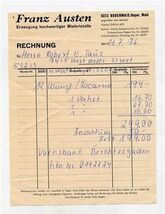 Franz Austen Producer High-quality Led Crystal Receipt Bayer Germany 1976 - $17.82