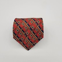 Brooks Brothers Makers All Silk Men&#39;s Necktie, Black Red Size 56 By 3 In - £11.09 GBP