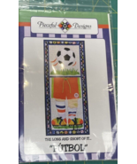 Quilt Pattern~The Long And Short Of It, &quot;FUTBOL&quot;, Pieceful Designs - $13.33 CAD