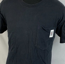 Vintage Pepsi T Shirt Single Stitch Promo Tee Black Pocket Medium USA 90... - $17.99