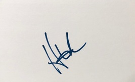 Hunter Mahan Autographed Hand Signed Index Card w/COA Pga Tour Bridgestone - £11.98 GBP