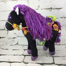 Manhattan Toy Co. Groovy Girls Plush Midnight Star Horse Pony W/Saddle &amp; Bridle - £11.67 GBP