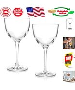 Set of 2 Nick &amp; Nora Crystal Cocktail Glasses - Perfect for Elegant Gath... - $1,403.02 MXN