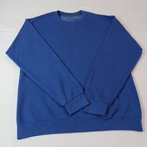 Fruit of the Loom Men's Blue Cotton Blend Pullover Long Sleeve Sweatshirt Size M - £14.86 GBP