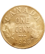 Un centavo de Canadá de 1925 - efigie del rey Jorge V (emisión Restrike) - $18.69 CAD