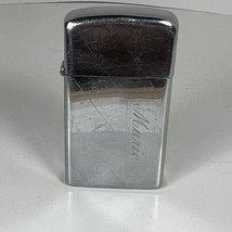 Vintage 1973 ZIPPO Slim Engraved Pattern Lighter - m./USA Needs Flint - $18.71