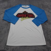 Universal Studios Shirt Womens Medium Lightweight Casual Blue 3/4 Sleeve Florida - £14.34 GBP