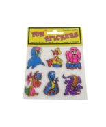 VINTAGE 1984 LAURIE IMPORT THREE 3 DIMENSIONAL PUFFY 3D FUN STICKERS NOS... - £29.13 GBP