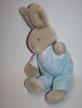 Dakin Daisy Kingdom Easter Bunny Rabbit Plush Blue Sailboat Overalls Toy 1987 - £67.47 GBP