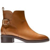 Cole Haan Women Kimberly WP Ankle Bootie BRITISH TAN Leather W23032 - £46.91 GBP