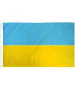 5x8 ft Ukraine Ukrainian Plain Flag Rough Tex Knitted 5&#39;x8&#39; Banner - £58.22 GBP