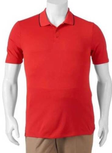 Mens Polo Big Tall Golf FILA Red Short Sleeve Tru Dry Classic Shirt $48-sz 3X