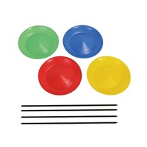 4 Spinning Plates with sticks  - £47.96 GBP