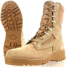 Wellco Hot Weather Flame Resistant Desert Tan 7 Xw 7 Extra Wide Combat Boots - £41.94 GBP