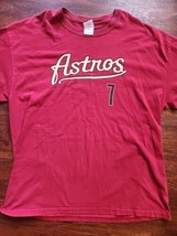 Red Houston Astros Craig Biggio XL mens shirt mlb ram truck giveaway bas... - £7.63 GBP