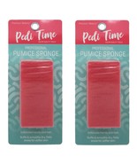 Precision Beauty Pedi Time Professional Pumice Sponge, Pink, Lot of 2, NEW - $3.50