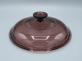 Pyrex Lid V-2.5-C Cranberry *Replacement Lid* for 2.5 Qt Saucepan Vision Ribbed - £7.09 GBP