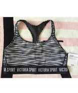 Victoria&#39;s Secret Sport Black Dot Marl Player Racerback Sports Bra - Medium - £22.18 GBP