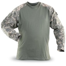 Abu Combat Shirt Tiger Stripe Camo Snc Large PRE-OWNED Flame Reisistant Si 623 - $36.00