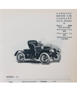 1908 Cadillac Model S Vehicle Antique Catalog Advertisement Automobilia ... - $555.10 MXN