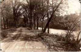 Fargo North Dakota River Drive Scenic View ND RPPC Postcard V12 - $19.95