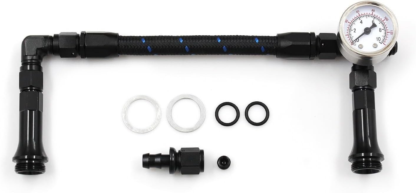 Braided AN6 Dual Feed Carb Fuel Line Double Pump for Holley 4150 Carbure... - $67.50
