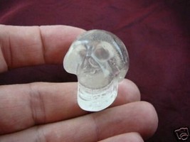 #HH103-F HUMAN SKULL QUARTZ CRYSTAL GEM skulls gemstone HEAD Wow - £16.86 GBP