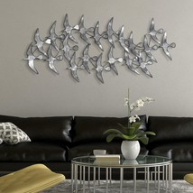 Empire Art Direct ADM-6093A-2553-R Flock Hand Painted Etched Metal Wall Sculptur - £168.52 GBP