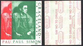 Pair of Paul Simon Cloth Backstage Passes from the 1987 Graceland Tour. - £9.00 GBP